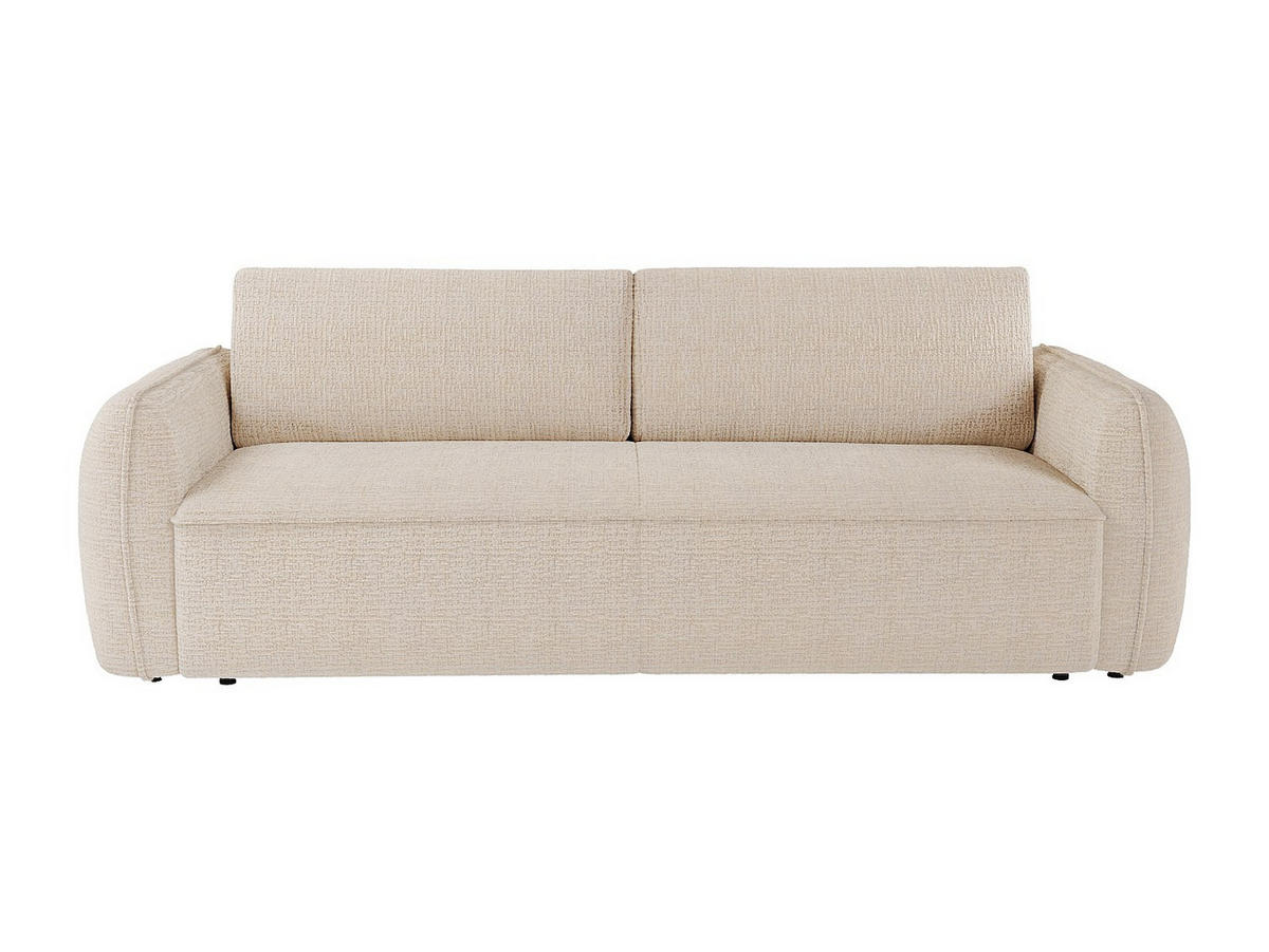 4-SITZER-SCHLAFSOFA mit Express-Funktion – Chenille-Stoff Beige – Liegefläche 160 cm – Matratze 13 cm – SELIVO - Beige, Textil (228/81/103cm) - Vente-Unique