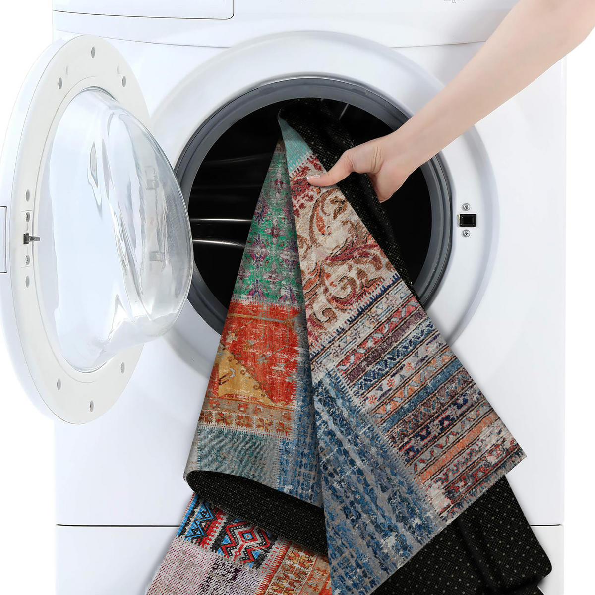 TEPPICH Denise 120X180 cm - Multicolor, Textil (120/180cm) - Bamyum