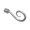 ENDSTÜCKE FÜR TELESKOP-GARDINENSTANGEN Helix 16/13 mm Ø Silbergrau, Packung 2 Stück - Silberfarben/Alufarben, Kunststoff (12.2/6.3/6.3cm) - INTERDECO