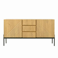 SIDEBOARD mit Eichenholz Modernes Design mit Stauraum - Eiche San Remo, Holzwerkstoff (140/75/40cm) - Urban Meuble