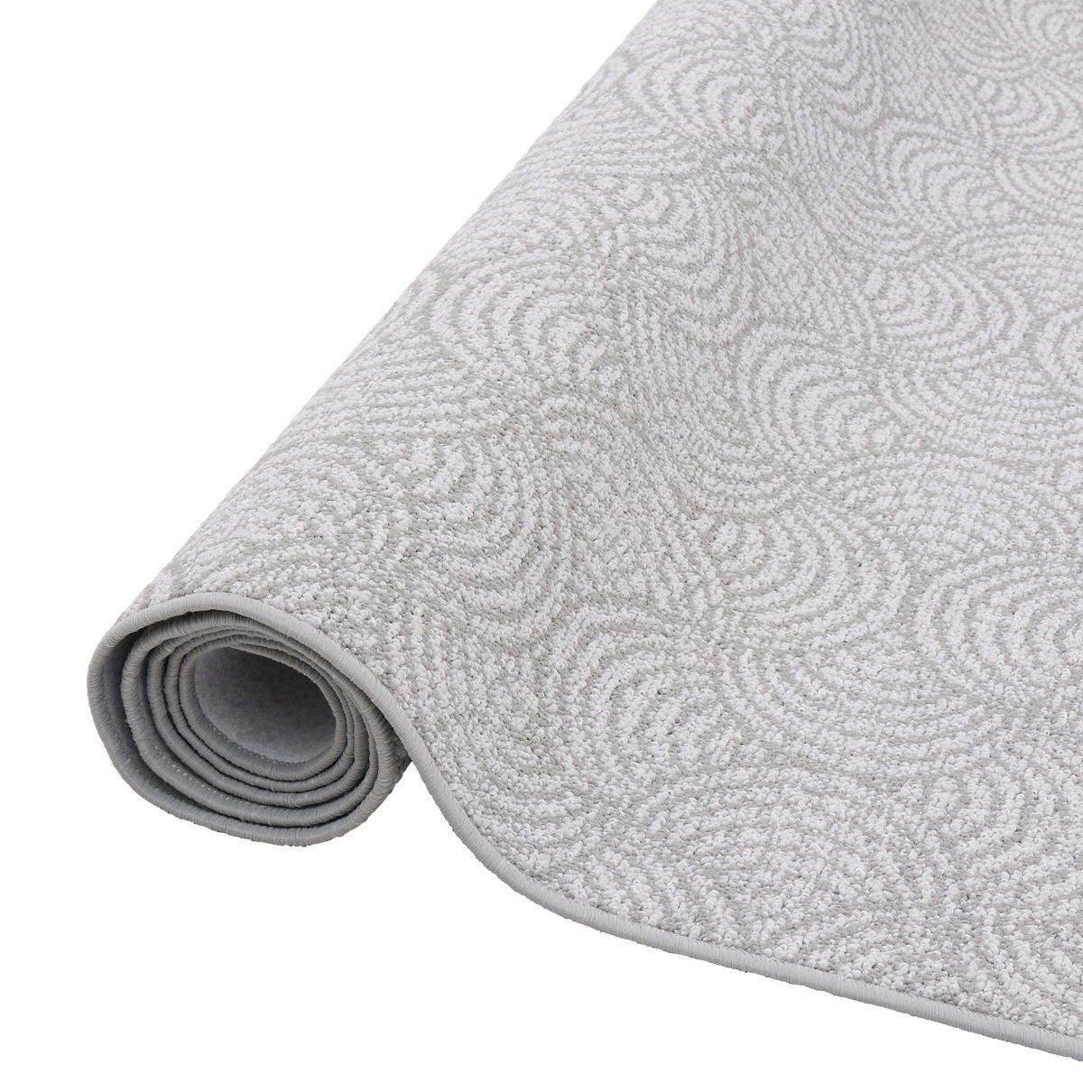 FEINSCHLINGE DESIGNER TEPPICH CIRCLE - Grau, Textil (200/250cm) - Snapstyle