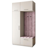 GARDEROBENSCHRANK REMA 120/240/60 cm Modern Garderobe-Set Kaschmir - Kaschmir/Lila, Holzwerkstoff (120/240/60cm) - MASSENO