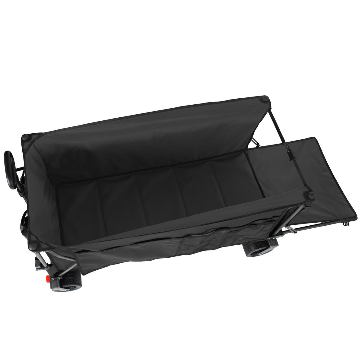 HANDWAGEN, faltbar-verbreitert, 300+120L, Geländeräder, schwarz - Schwarz, Metall (27.5/72.5/41cm) - Vallsero