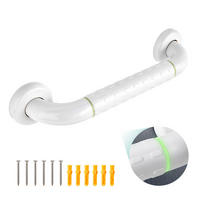 HALTEGRIFF fürs Badezimmer Weiß 37/8,3/7 mm - Weiß, Metall (37/8.3/7cm) - EMKE