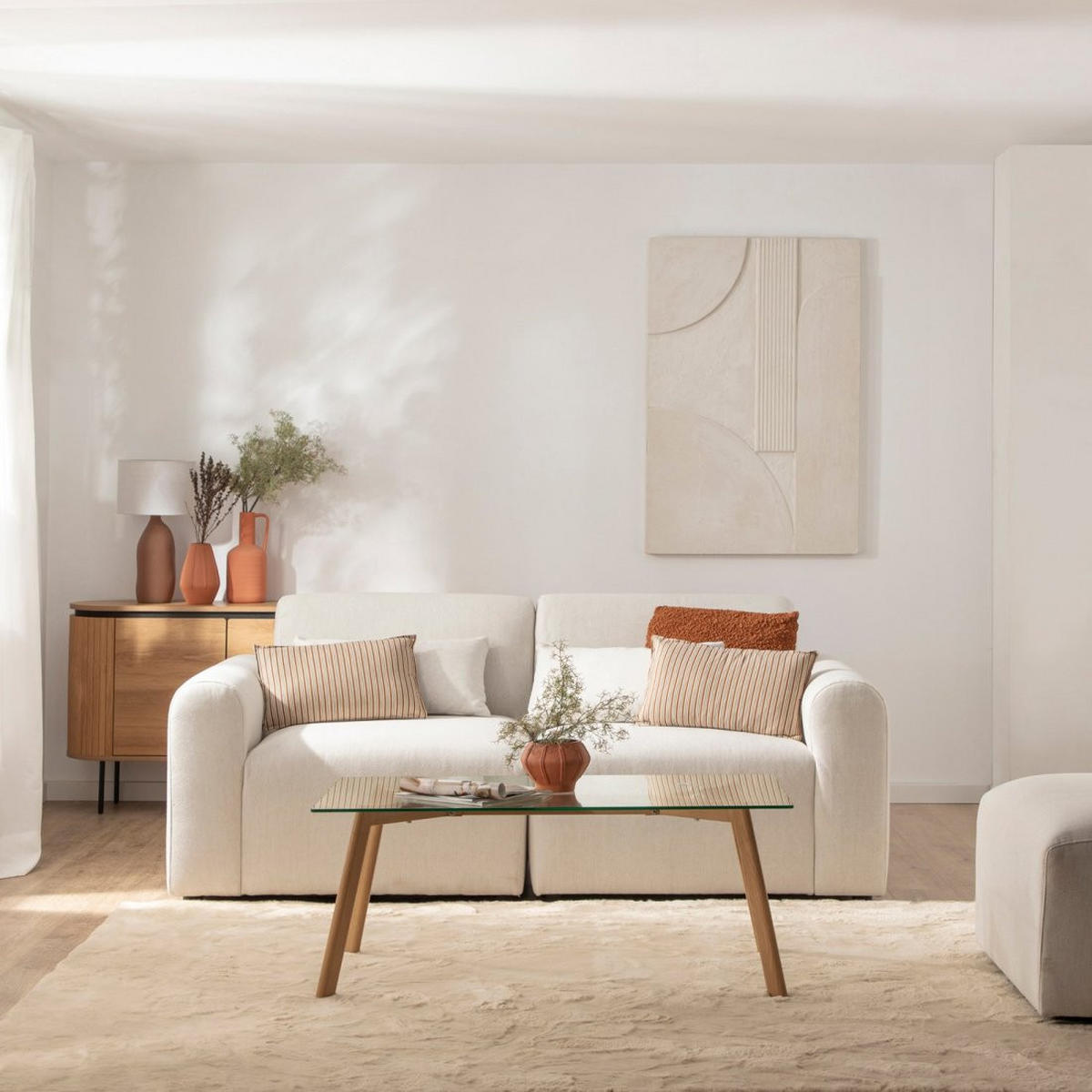 COUCHTISCH FESTER Eyre Durchsichtig 110 cm x 45 cm - Transparent, Glas (60/110/45cm) - Klast Home