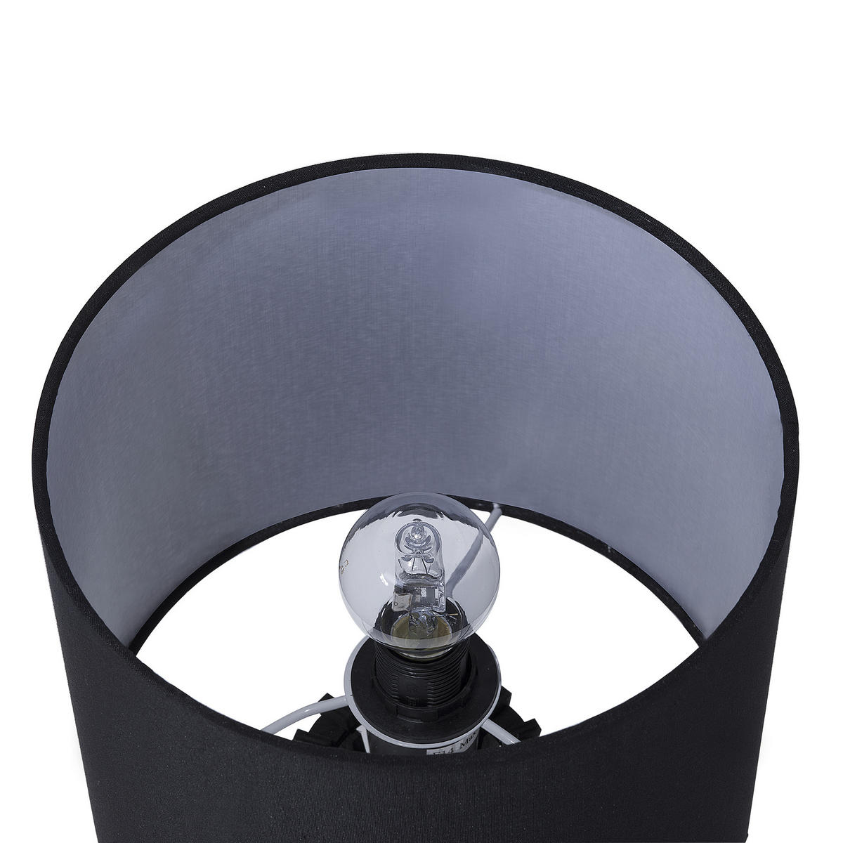 TISCHLAMPE Carrion 27/27/37 cm - Schwarz, Holzwerkstoff (27/27/37cm) - Beliani