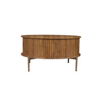 COUCHTISCH Dimora Mangoholz Durchmesser 80 cm Natur - Naturfarben, Holz (80/80/40cm)