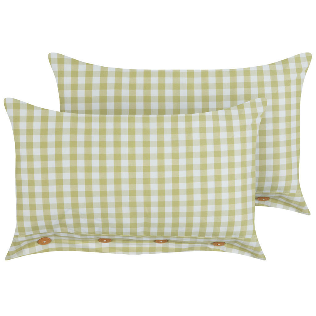 PERNĂ decorativă set de 2 verde oliv 40/60 cm Talya