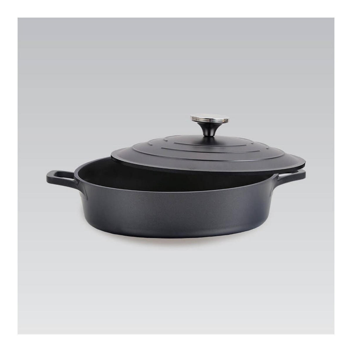 TOPF Graphit 38/28/7.5 cm MR4528S - Graphitfarben, Metall (28cm) - Maestro 