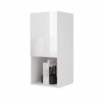 HÄNGESCHRANK ANGEL LINE 40/40/90 cm Weiß Hochglanz - Weiß Hochglanz, Holzwerkstoff (40/90/40cm) - Idohome