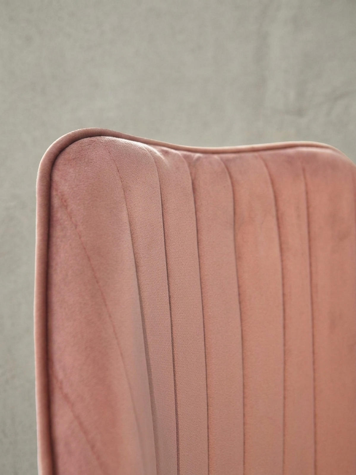 DREHSTUHL Samt mit Höhenverstellung, Eisenfuß und 360° Drehfunktion TANARO, Rosa - Pink/Goldfarben, Textil/Metall (60/100/60cm) - KADIMA DESIGN