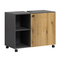 WASCHBECKENUNTERSCHRANK PureBliss Anthrazit - Anthrazit, Holzwerkstoff (80/64/42cm) - Trendteam