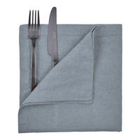 SERVIETTE Riga 42x42cm - Blau, Textil (42/42cm) - Butlers