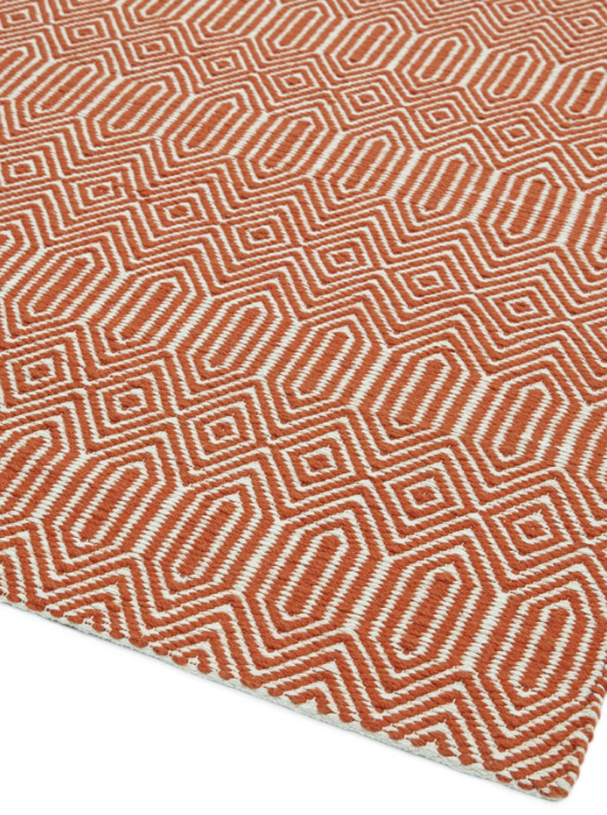 TEPPICH handgewebt Berber Wolle & Baumwolle SILWAN Orange 100 x 150 cm - Orange, Naturmaterialien (100/150cm) - Novatrend