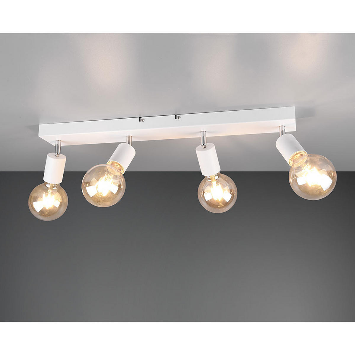 LED DECKENLEUCHTE VANNES Metall Weiß matt - Weiß, Metall (9/60/12cm)