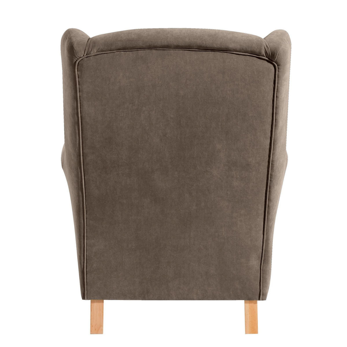 OHRENSESSEL Karlen Bezug Veloursstoff Buche natur / sahara - Buchefarben/Sahara, Kunststoff (86/103/77cm) - 58aufmkessel