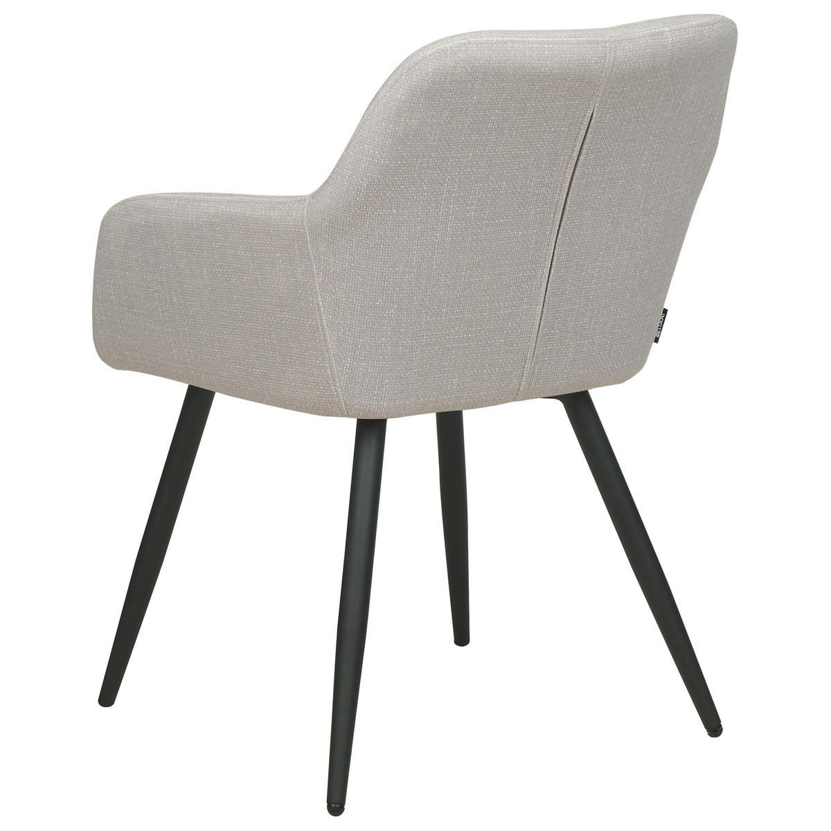 ESSZIMMERSTUHL 2er-Set Samt taupe Casmalia - Beige, Textil (59/78/62cm) - Beliani