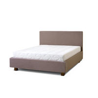 POLSTERBETT Puro 160x200 in Siena Brown - Braun, Holz (160/200cm) - Letti Moderni