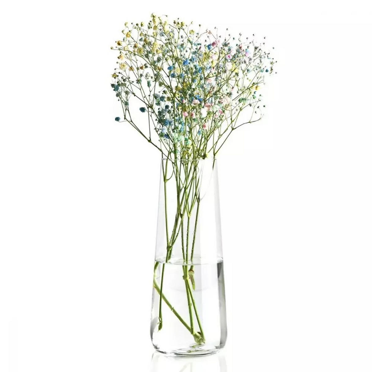 BLUMENVASE, 1 Stk., 1,2 l, 24 cm - Transparent, Glas (9.8/24cm) - Krosno Glass
