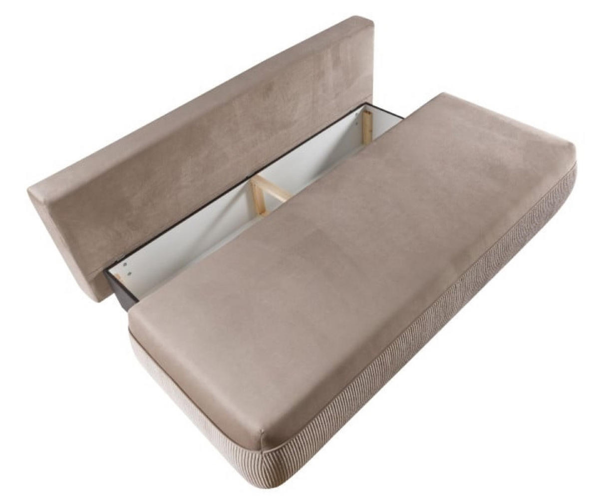 SOFA Beige Adi - Beige, Holzwerkstoff (211/88/211cm) - Sepro Meble
