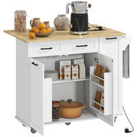 KÜCHENINSEL Weiß 1 Stück - Weiß, Holzwerkstoff (74/94.5/119.5cm) - GiPP