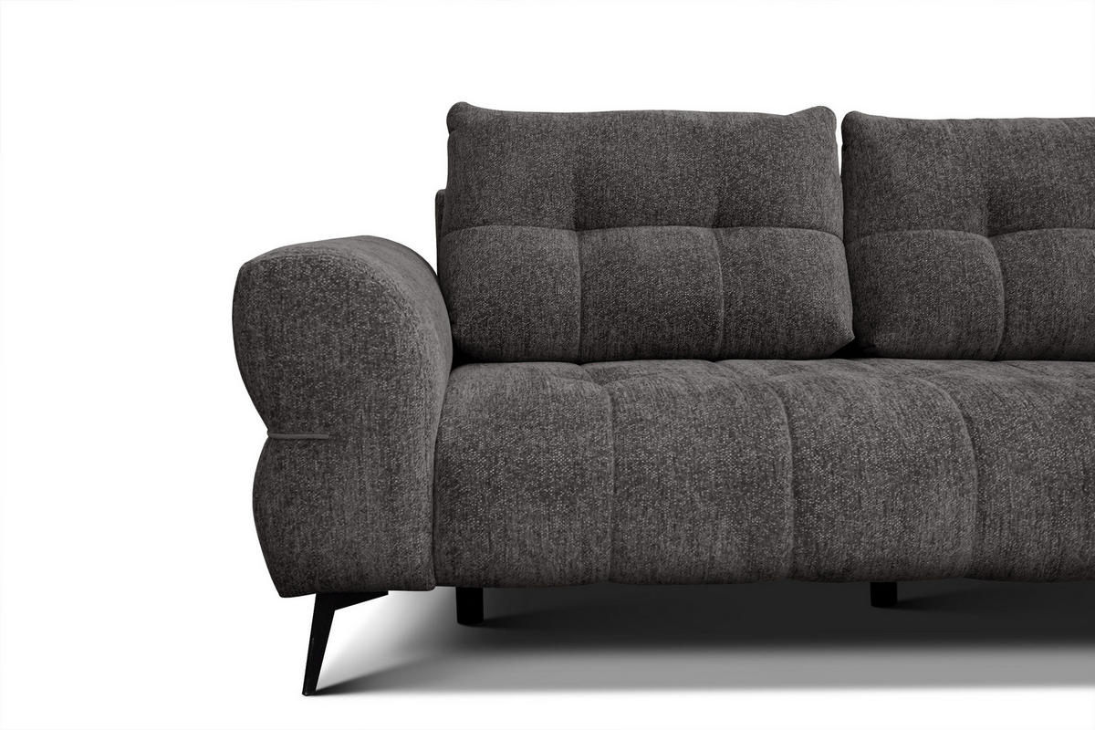 SOFA SALVINI 3-Sitzer, dunkelgrau - Dunkelgrau, Holz/Textil (237/88/99cm) - Courtois Laville