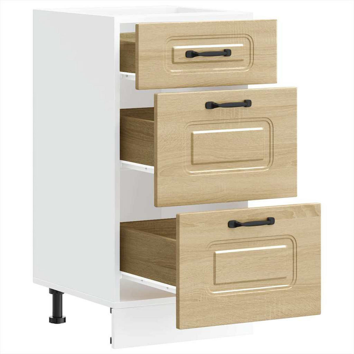 KÜCHENUNTERSCHRANK Kalmar Sonoma-Eiche Holzwerkstoff - Sonoma Eiche, Holzwerkstoff (46/81.5/40cm) - vidaXL