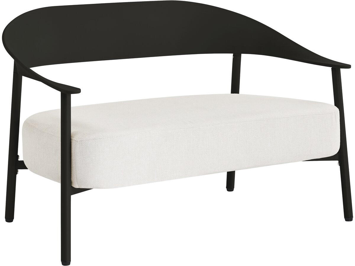 LOUNGEGARNITUR Céora 2-Sitzer Schwarz - Schwarz, Metall - Habitat Garten