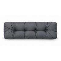 BANKAUFLAGE Sitzkissen Anthrazit 120x40 cm Outdoor Indoor - Anthrazit, Textil (120/40/17cm) - TiborTex