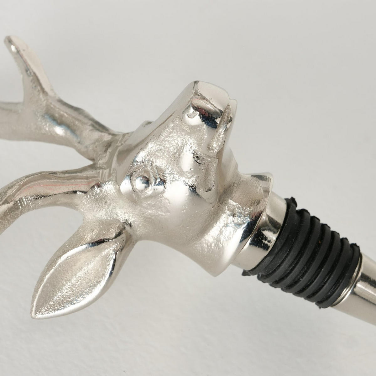 WEINFLASCHENDECKEL Botho - Silberfarben, Metall (8cm) - Boltze Home