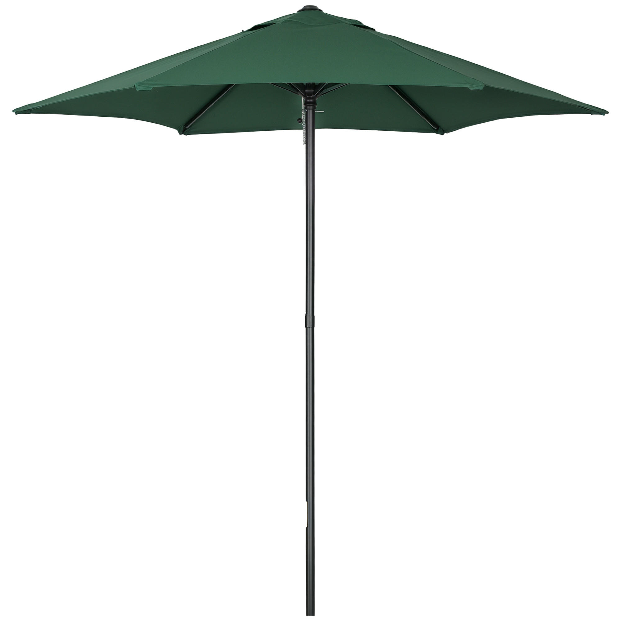 SONNENSCHIRM DE-05687 Sechseckig, Ø196 cm Grün - Grün, Metall (196/196cm) - ComfortXL