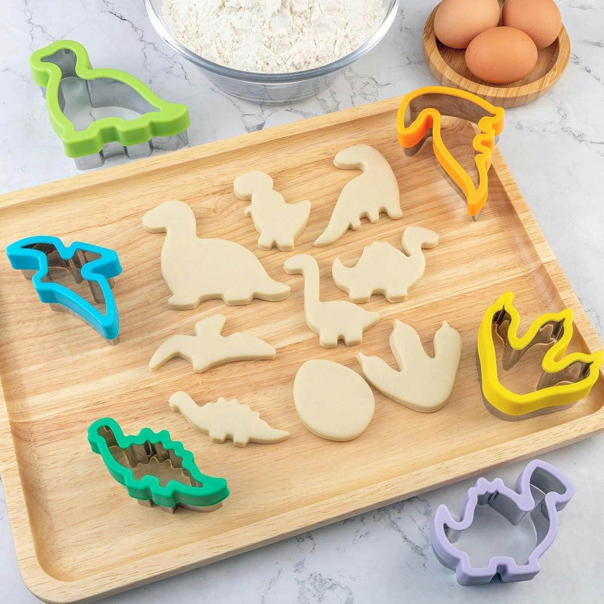 AUSSTECHFORM Dinosaurier 9-teiliges Set - Multicolor, Metall (10/4.1/11cm)
