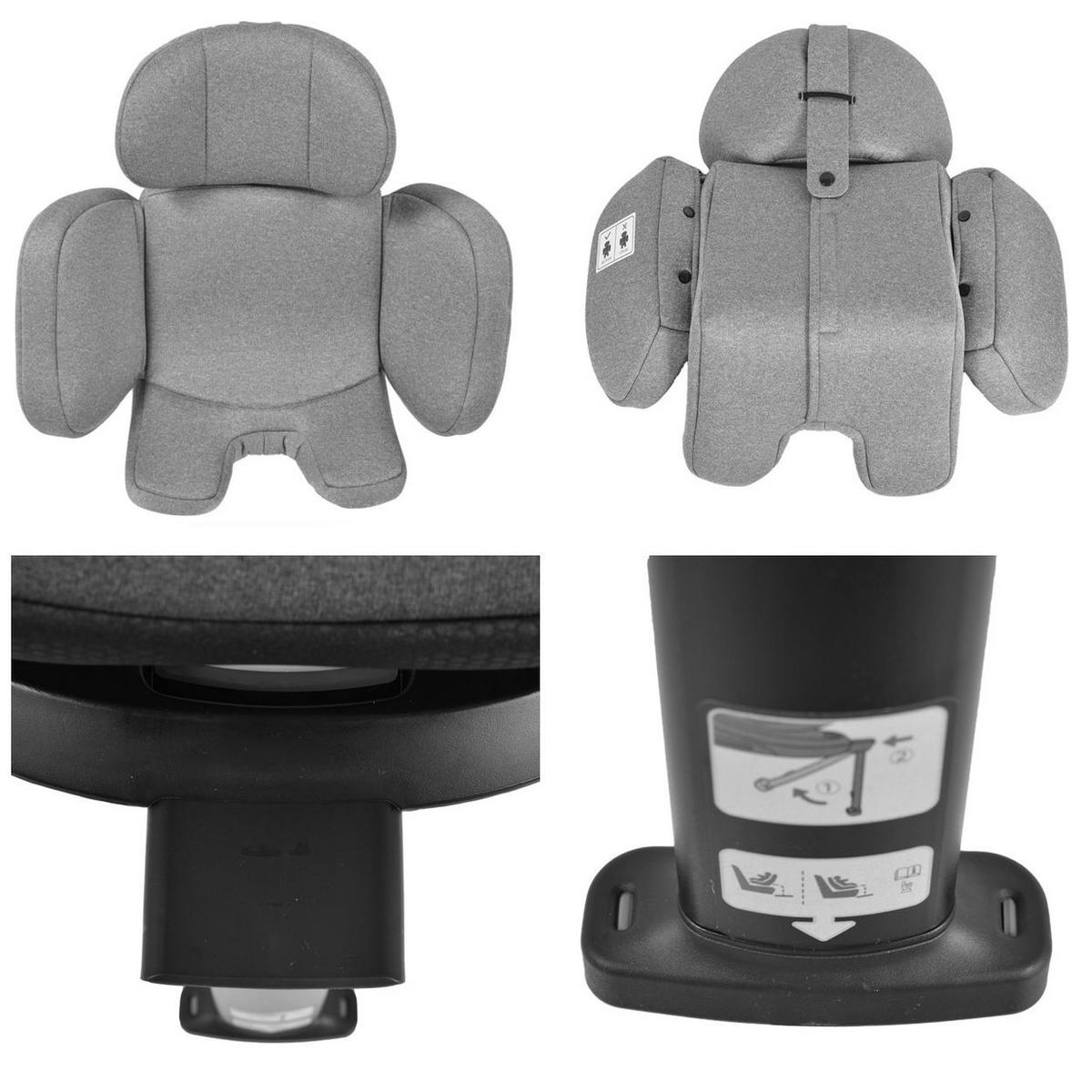 KINDERSITZ Hoku i-Size grün (40-150cm) Gruppe 0+/1/2/3, Isofix, Stützfuß - Grün, Kunststoff (44/60/52cm) - Cangaroo