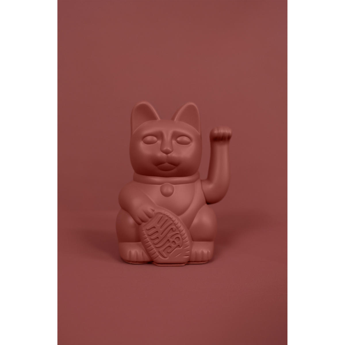 WINKEKATZE Lucky Cat Classic, Kunststoff, Berry Red, ca. 15 cm - Lila, Kunststoff (8.5/15/10.5cm) - Donkey Products