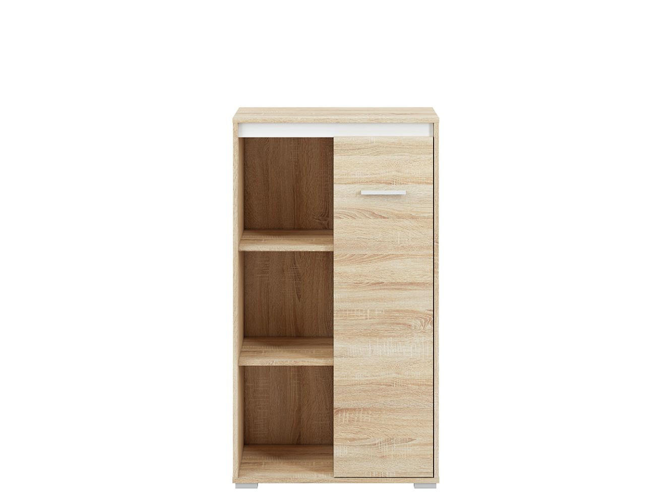 HIGHBOARD Avo Sonoma Eiche, Absetzung austauschbar 69 / 34 / 123cm - Braun/Sonoma Eiche, Holz/Holzwerkstoff (69/123/34cm) - Feldmann-Wohnen