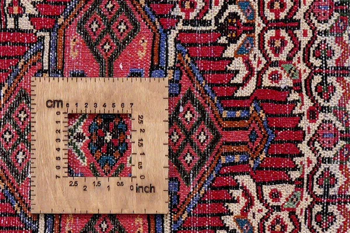 ORIENTTEPPICH handgeknüpft Assadabad Beige, Rot 120/80 cm Schurwolle - Beige/Rot, Textil (80/120cm) - Looma