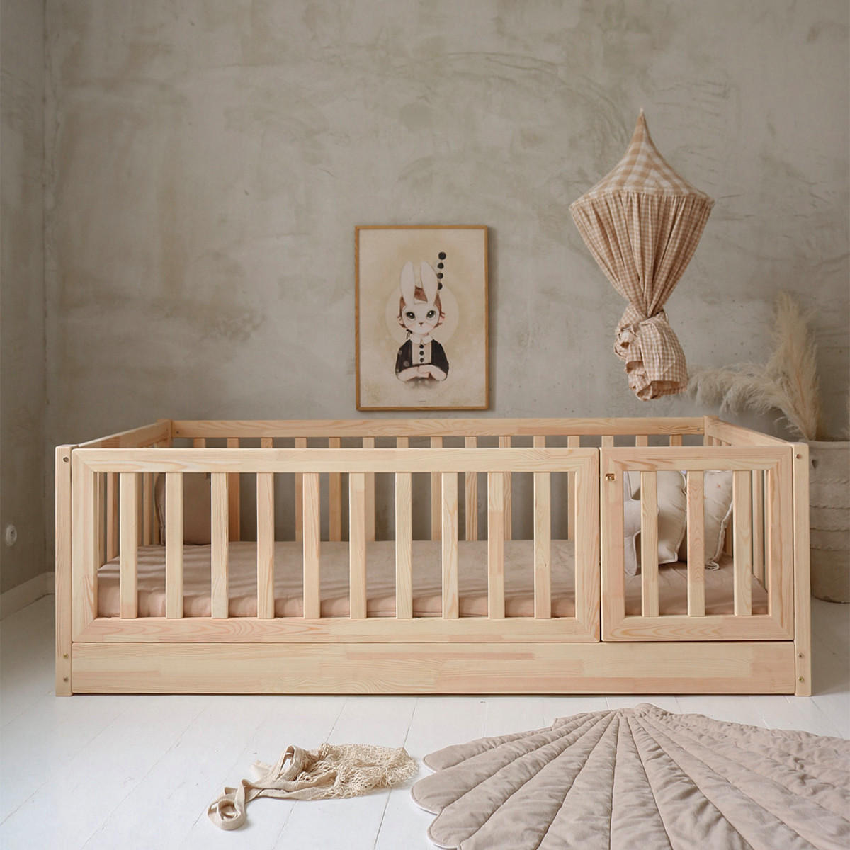 POSTEL 120/200 Bambino Přírodní dřevo - hnědá, dřevo (120/200cm) - Petits-meubles