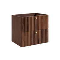 WASCHBECKENUNTERSCHRANK BELLO geriffelt Walnuss 60/57/46 cm - Walnussfarben, Holzwerkstoff/Metall (60.2/57/46cm) - Rodan