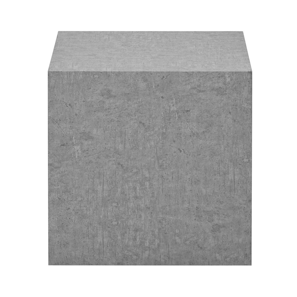 COUCHTISCH AMIRI M - Grau, 50 x 50 x 50 cm - Grau, Holzwerkstoff/Textil (50/50/50cm) - Home Deluxe