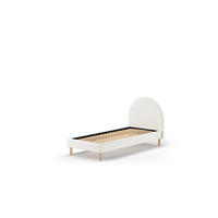 KINDERBETT MOON Weiß 97x212x107 cm - Weiß, Holz - FURNLUX