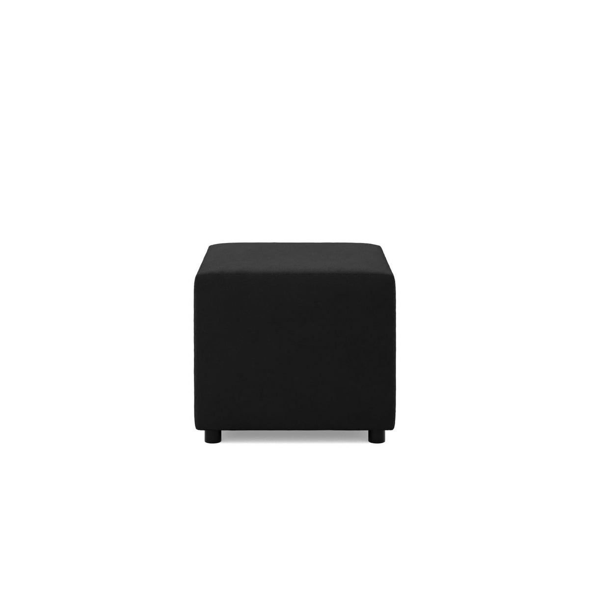 SITZPOUF 50 X 50 NEO, Schwarz - Schwarz, Textil (51/40/51cm)