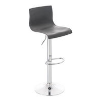 BARHOCKER BERLIN Grau Kunststoff - Grau, Kunststoff/Metall (39/84/36cm) - DELUKE