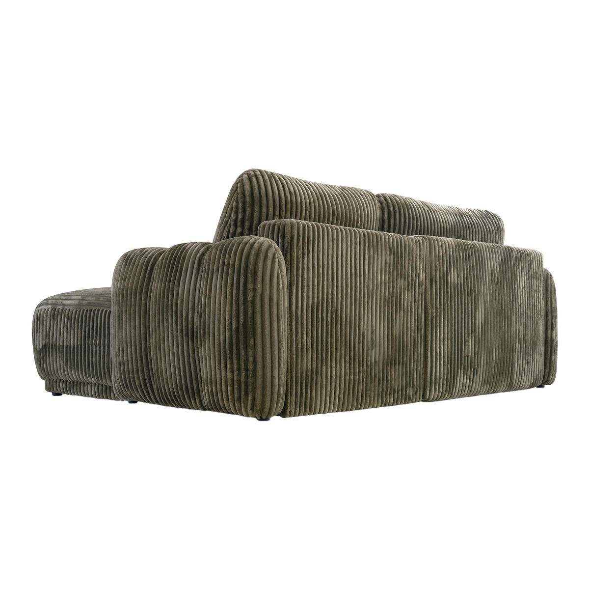ECKSOFA CAMILO mit Schlaffunktion, Grün - Grün, Textil (220/150cm) - Fedve