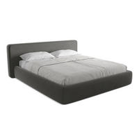 POLSTERBETT mit Bettkasten und Lattenrost 220x225 Grau - Dunkelgrau/Schwarz, Kunststoff/Textil (180/200cm) - LaMiaSofa