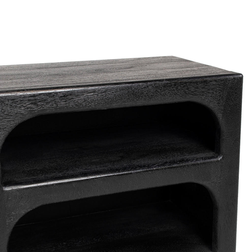 Thumbnail - Giga Meubel Nachttisch, Schwarz, Holz, 35x55x55 cm, Schlafzimmer, Nachttische