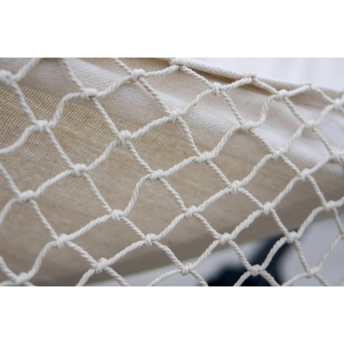 HÄNGEMATTE mit Gestell, 2 Personen, Stabhängematte, XXL, 200 kg, Metall, Santia Beige, einfache Montage - Beige, Metall (370/130/120cm) - Potenza