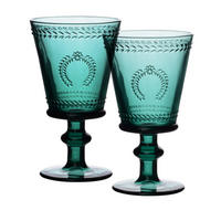 WEINGLAS-SET Ecila Grün 18/10/17 cm Glas - Grün, Glas (0.28L) - Mondex