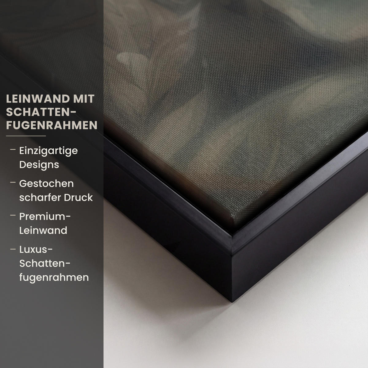 LEINWAND Bilder mit Rahmen - Löwe - Wildtiere - Pflanzen - Natur - Blumen - 60x90 - Beige, Textil (60/90cm) - MuchoWow
