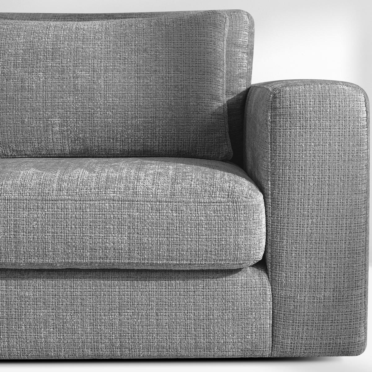 ECKSOFA XL links VERUS - Dunkelgrau, Holz/Holzwerkstoff (377/328cm) - KONSIMO®