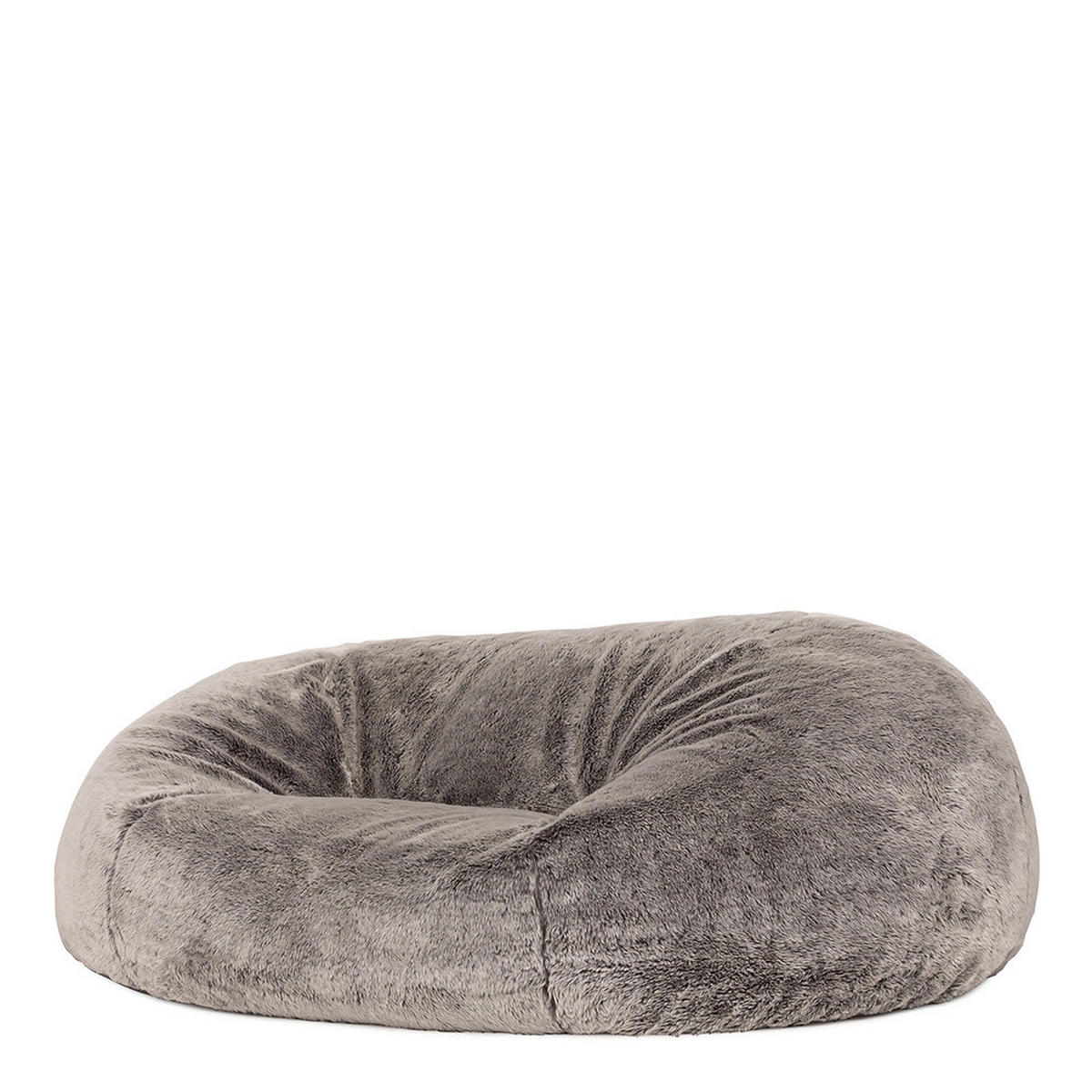 RIESENSITZSACK Cloud aus Kunstfell - Grau, Kunststoff (160/45/130cm) - icon